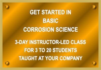 Brass Plaque-Basic Corrosion Science